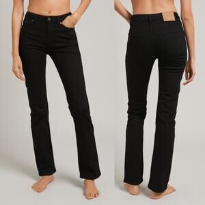 Jeanerica NWT Midtown Fit MW006 Straight Slim Jean in Black Size 30